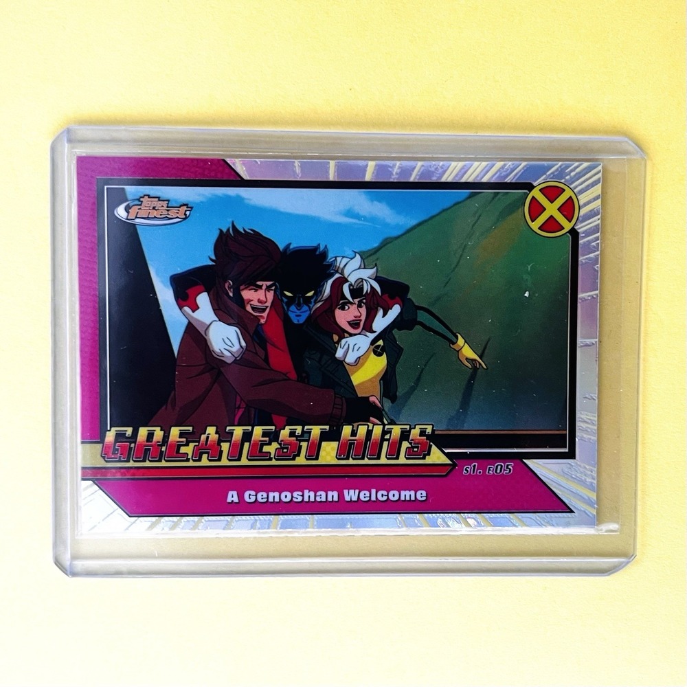 2025 Topps Finest Marvel Greatest Hits GH-7 X-Men Insert Card A Genoshan Welcome